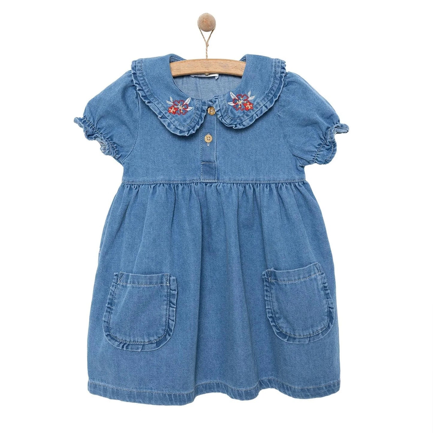 HelloBaby Spring Memories Girl Dress - Indigo