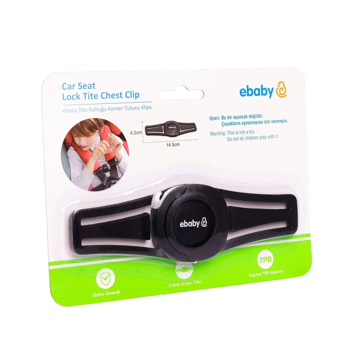 ebaby Car Seat Harness Chest Clip - mezetto
