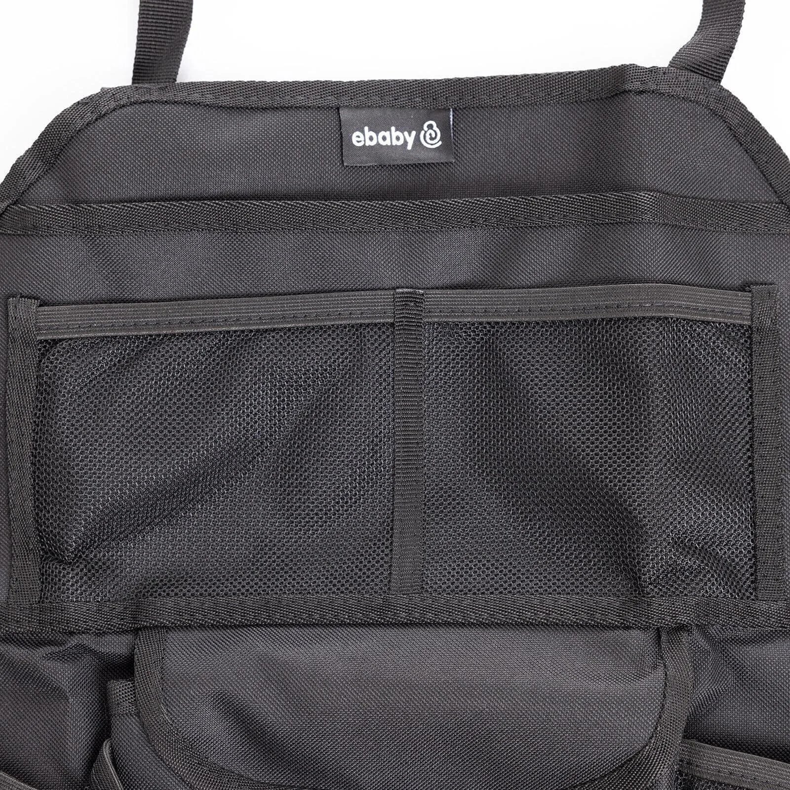ebaby Plain Backseat Organiser - Black - mezetto