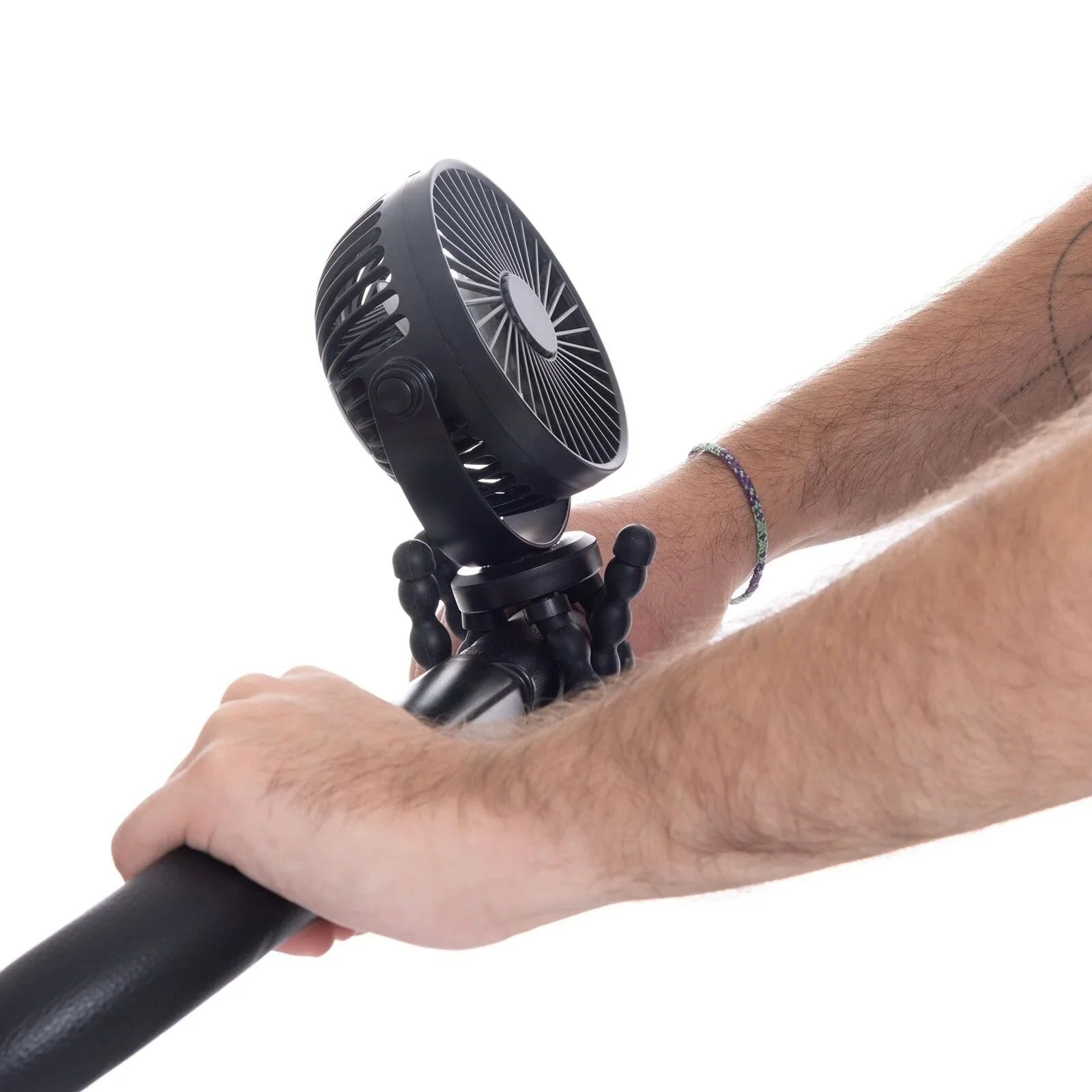 ebaby Rechargeable Stroller Fan - Black - mezetto