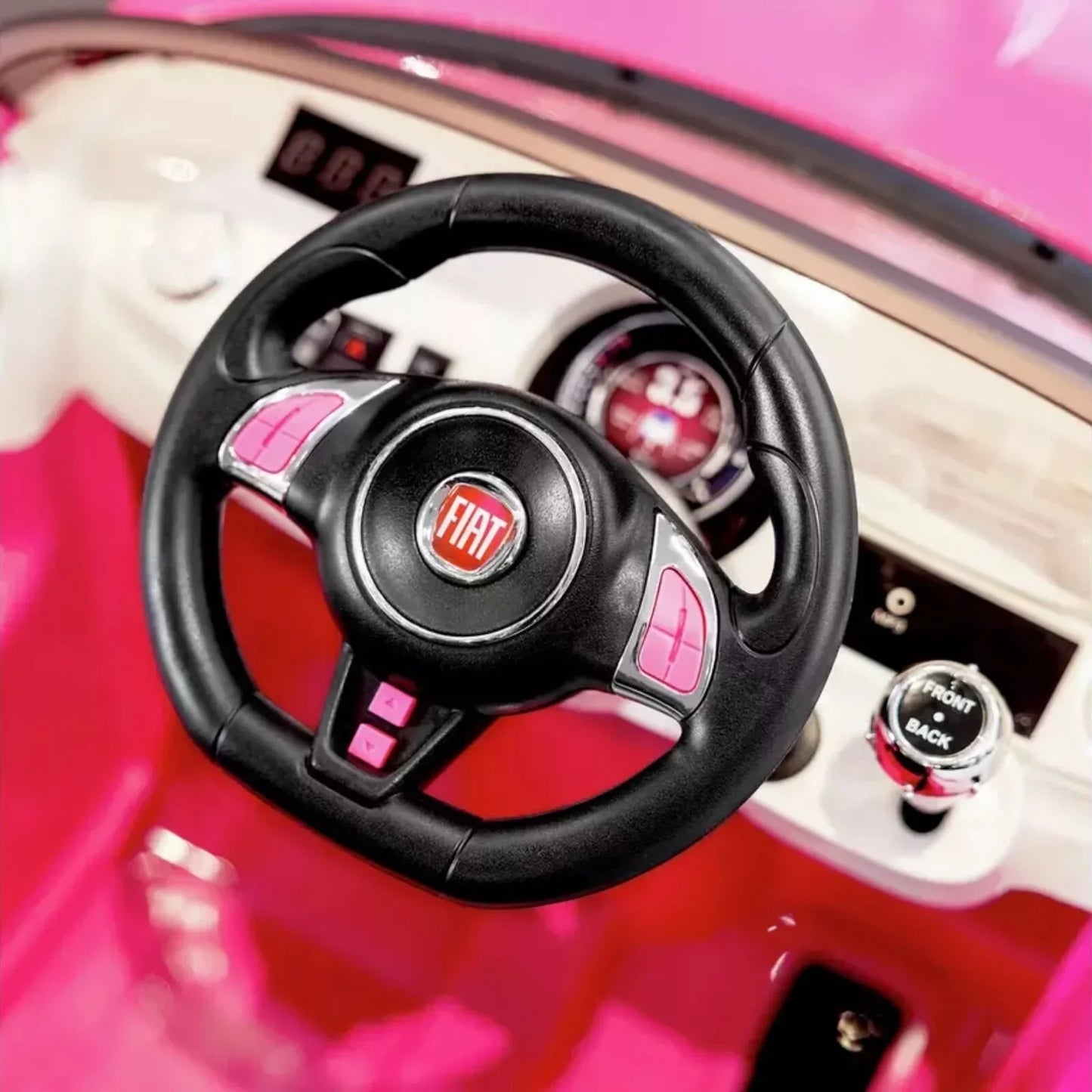 Xootz Fiat 500 12V Electric Ride On - Pink