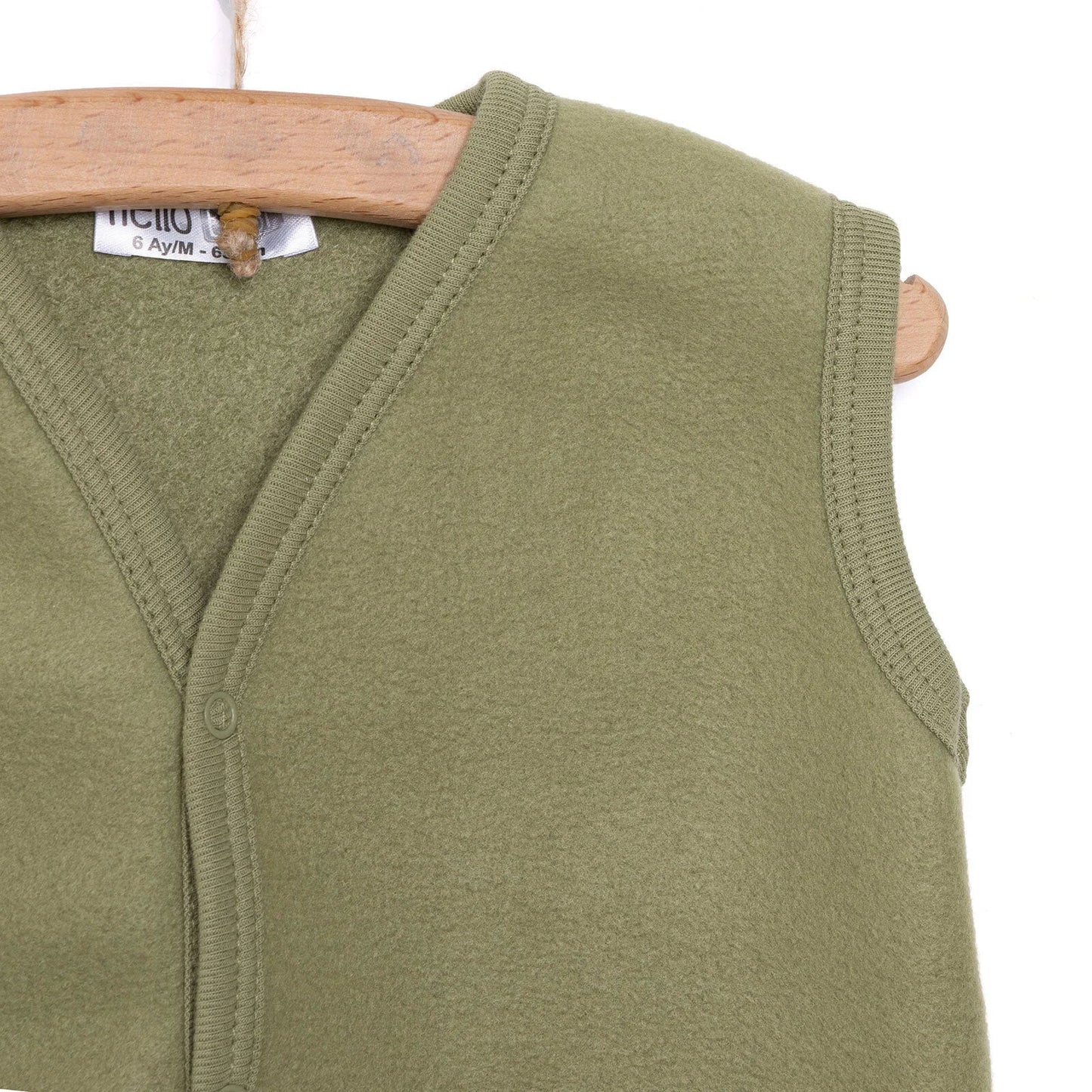 HelloBaby Basic Fleece Vest - Khaki