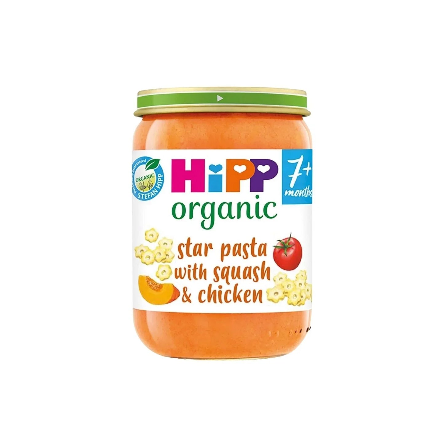HiPP Organic Star Pasta with Squash & Chicken Baby Food Jar 7+ months 190g