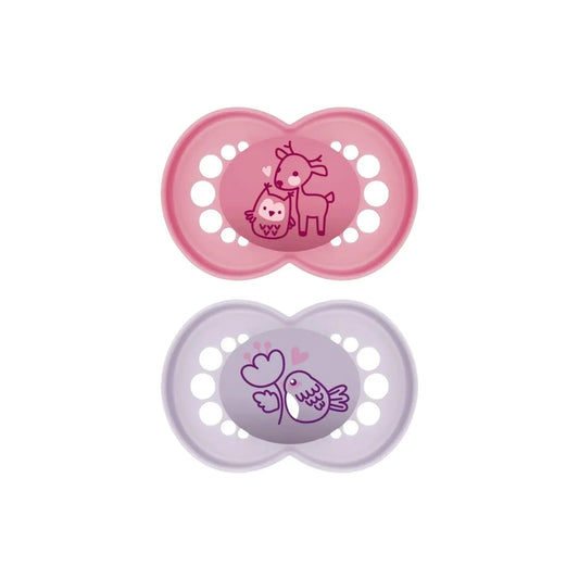 MAM Original Soother 6-18 months Pack of 2 - Pink