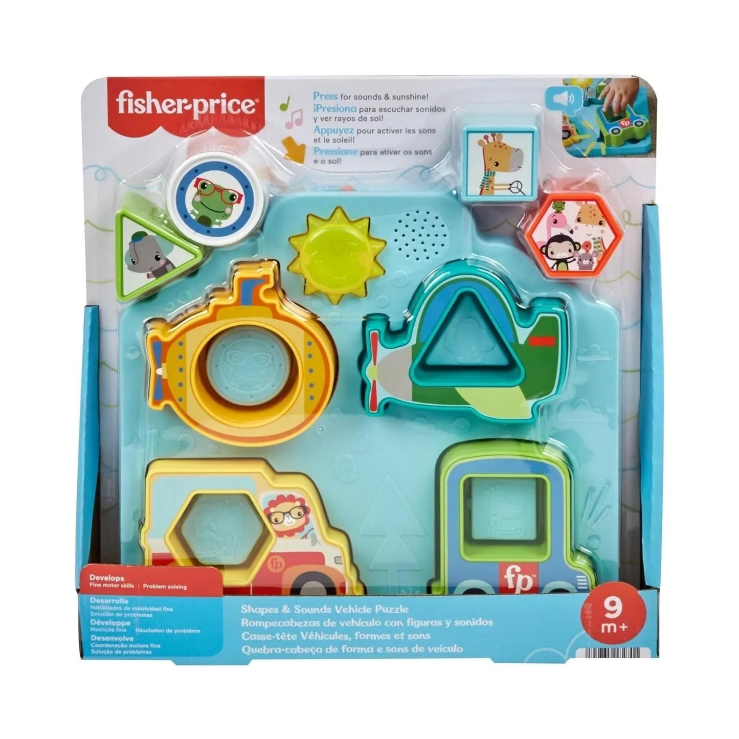 Fisher-Price Shapes & Sounds Vehicle Puzzle Toy