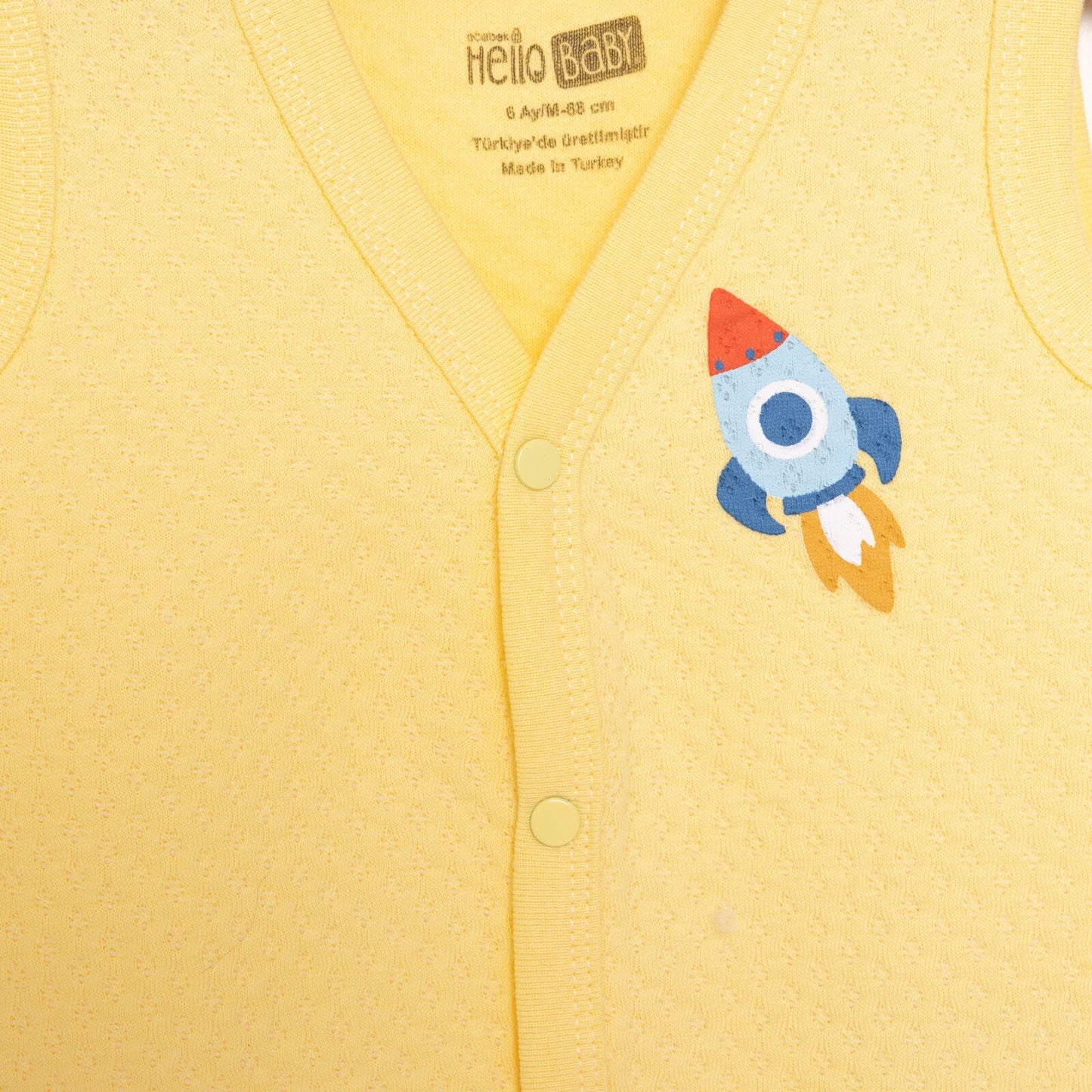 HelloBaby Quilted Vest - Light Yellow