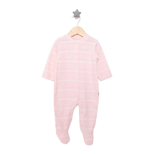 Bebbek Unisex Footed Jumpsuit - Light Pink