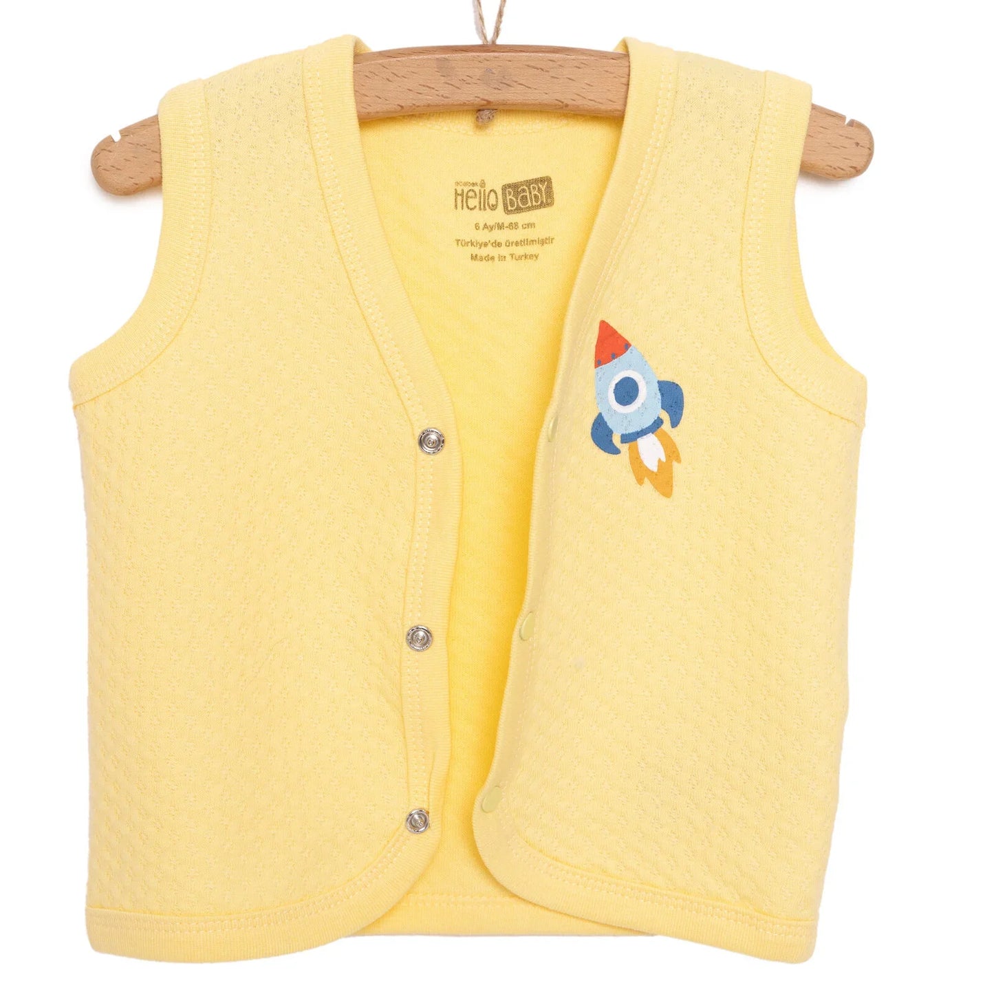 HelloBaby Quilted Vest - Light Yellow