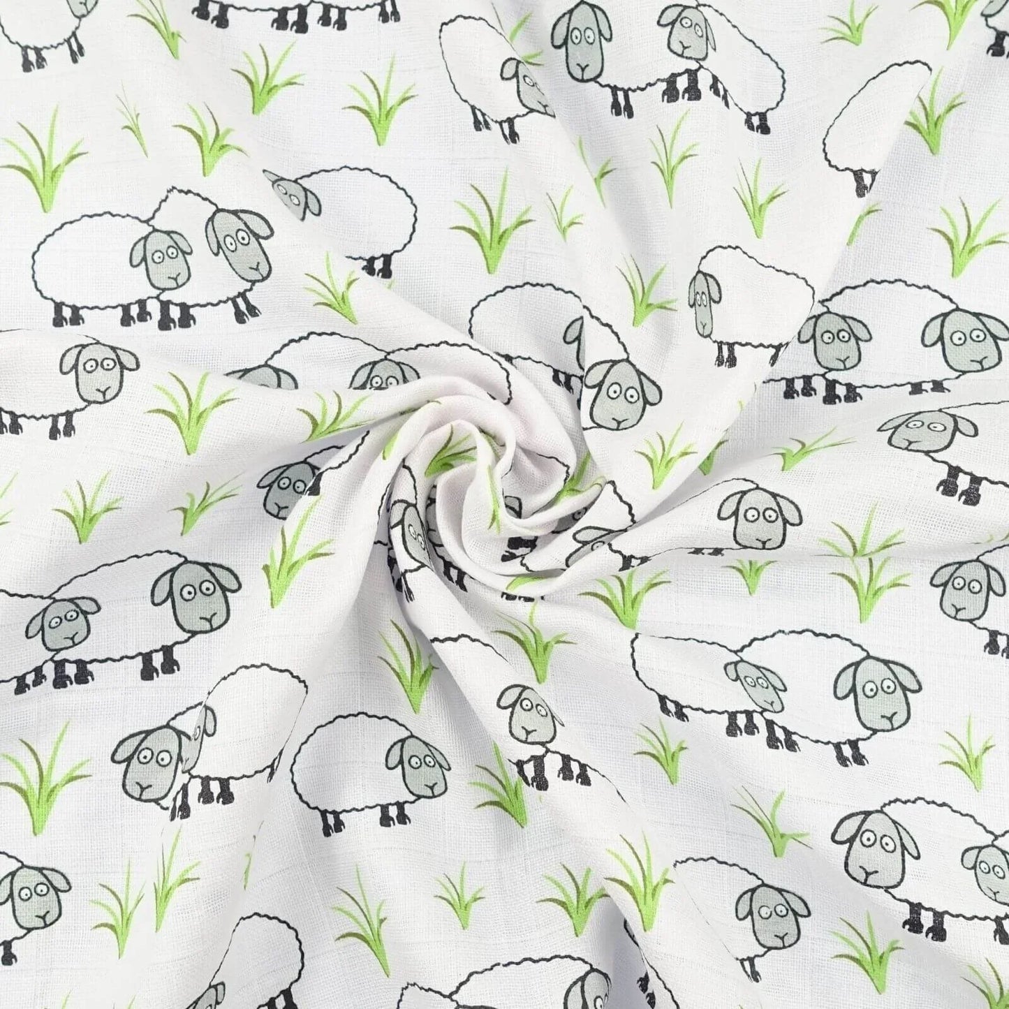 MuslinZ 6 Pack Organic Cotton Muslin Squares 70x70cm - Sheep
