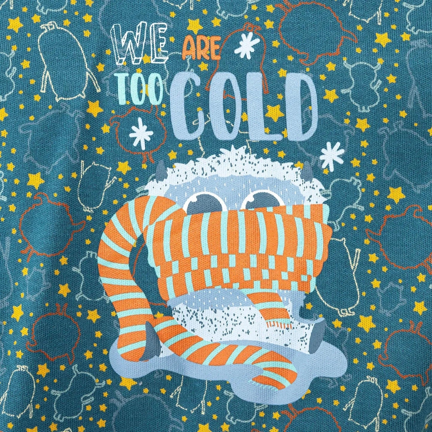 HelloBaby Basic Winter Themed Baby Tracksuit - Dark Blue