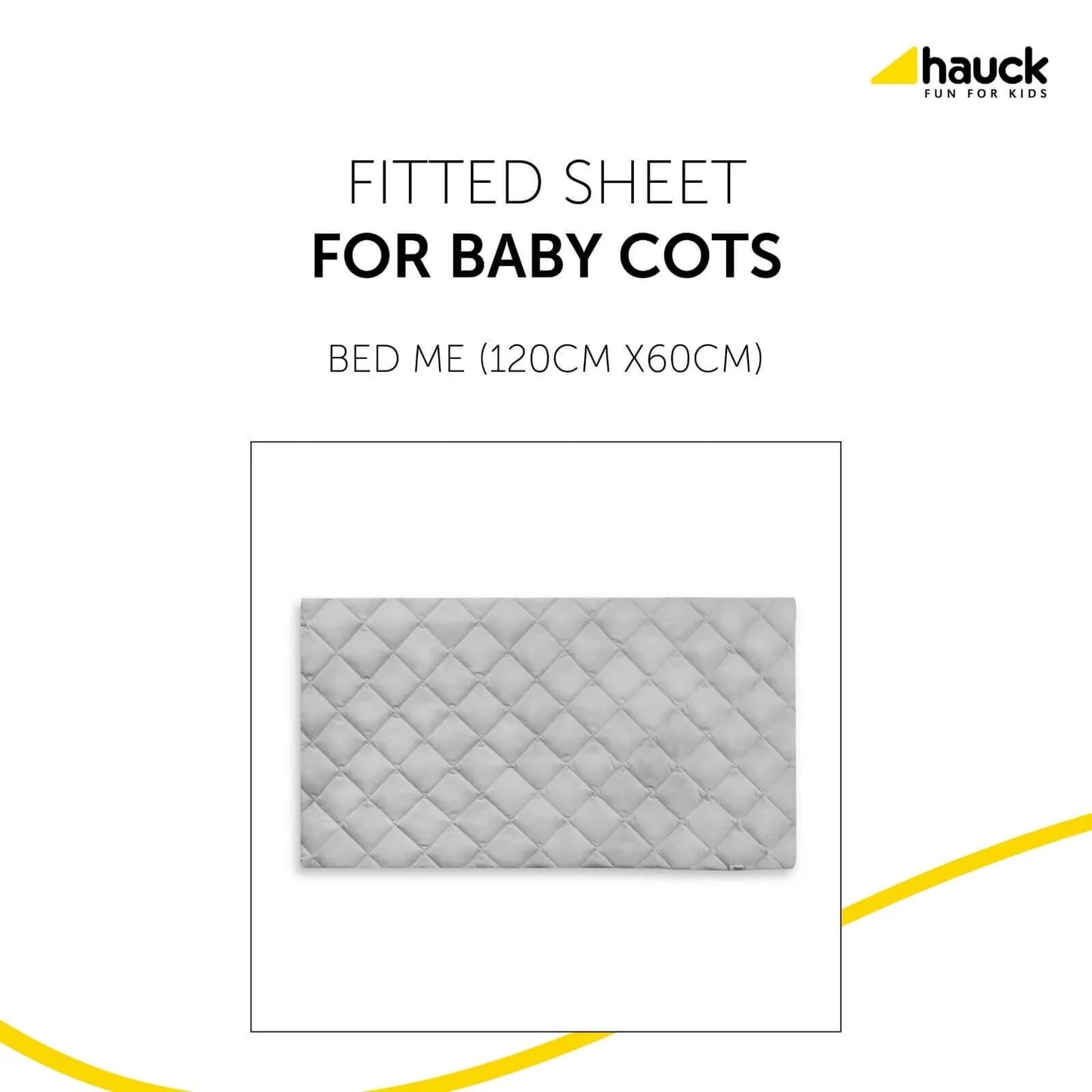 Hauck Bed Me Travel Cot Fitted Sheet 120x60 cm - Beige