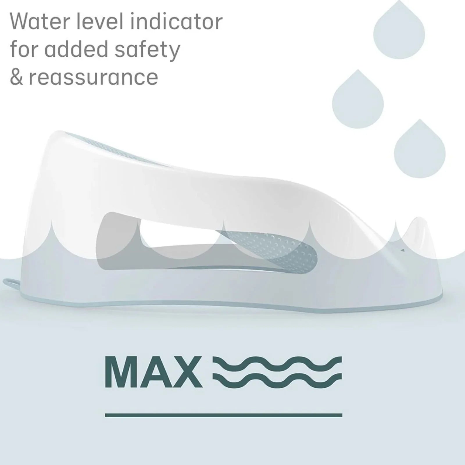 Angelcare Soft Touch Baby Bath Support - Grey