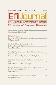 Efil Ekonomi Araştırmaları Dergisi; Titel: 1. Satz 3