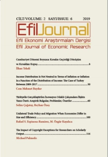 Efil Ekonomi Araştırmaları Dergisi Cilt: 2 Sagen: 6