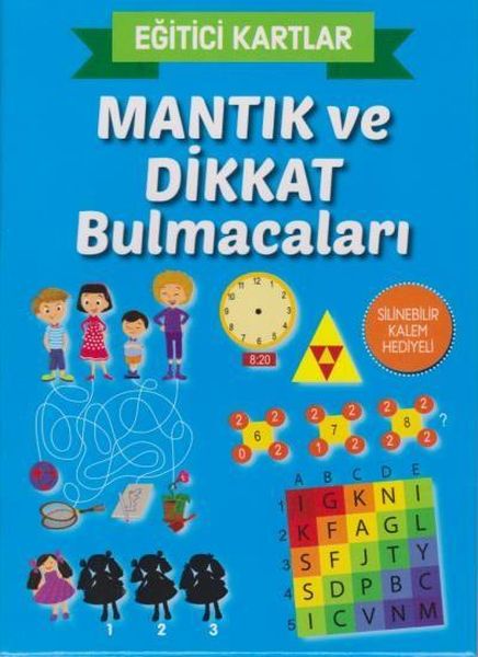 Eğitici Kartlar Mantık ve Dikkat Bulmacaları