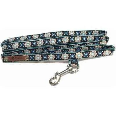 Elegant Cotton Dog Collar with Personalised Engraved Charm by Lollipollipocket-3