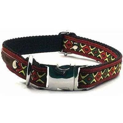 Enchanted Elegance Designer Handmade Cotton Dog Collar - mezetto