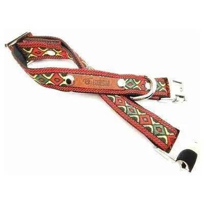 Enchanted Elegance Designer Handmade Cotton Dog Collar - mezetto