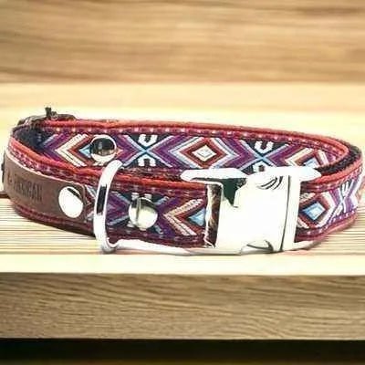 Engraved Charm Cotton Dog Collar by No.29s - mezetto