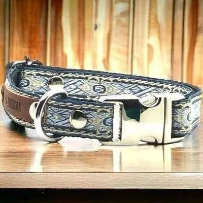 Engraved Cotton Dog Collar for Small Breeds - mezetto