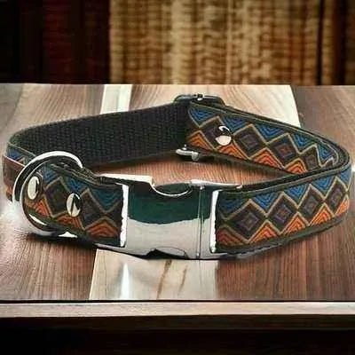 Exquisite Paws: Designer Cotton Dog Collar-0