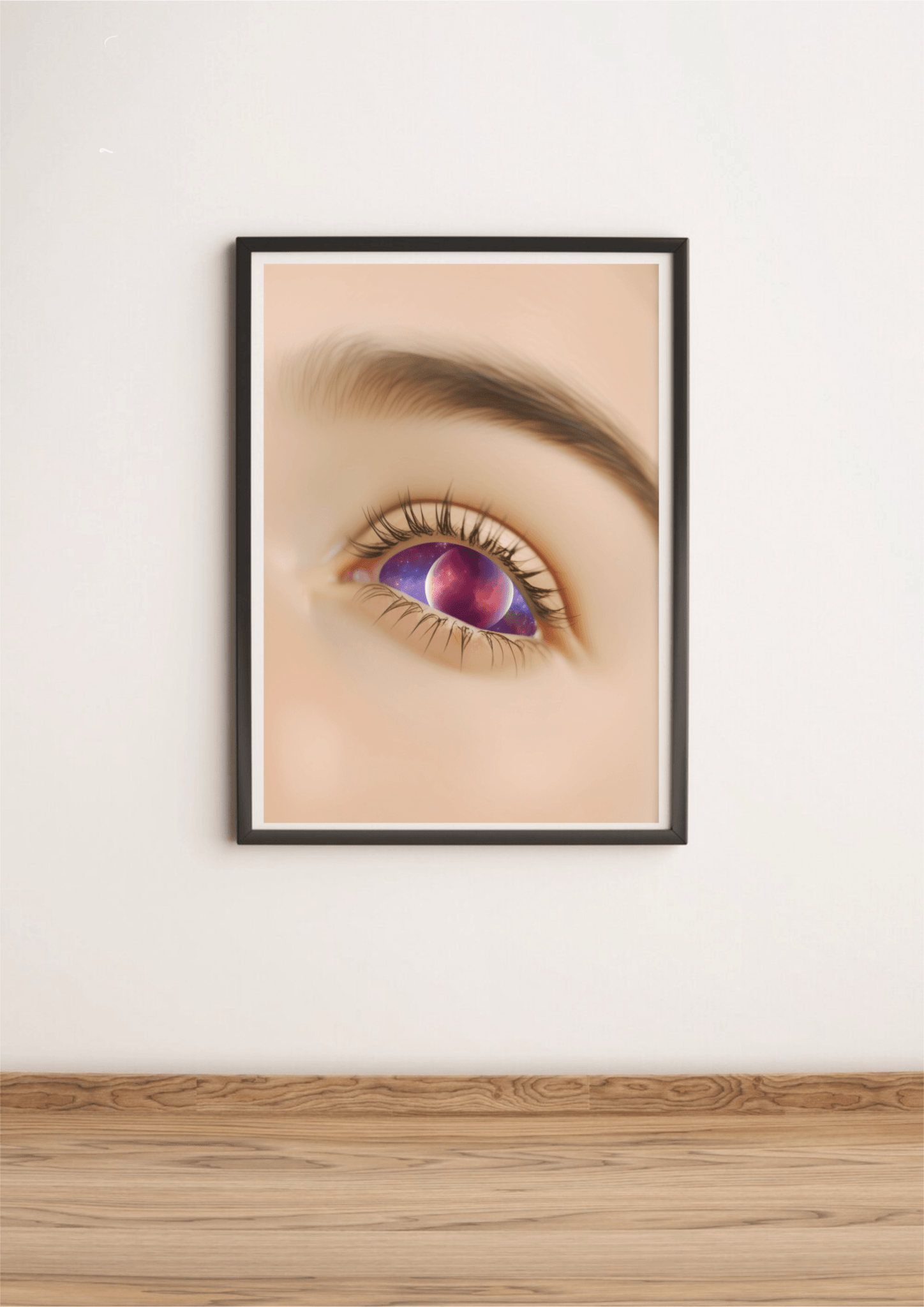 Eye in the Cosmos – Galaxy Eye Art Print - mezetto KEOLIX KEOLIX