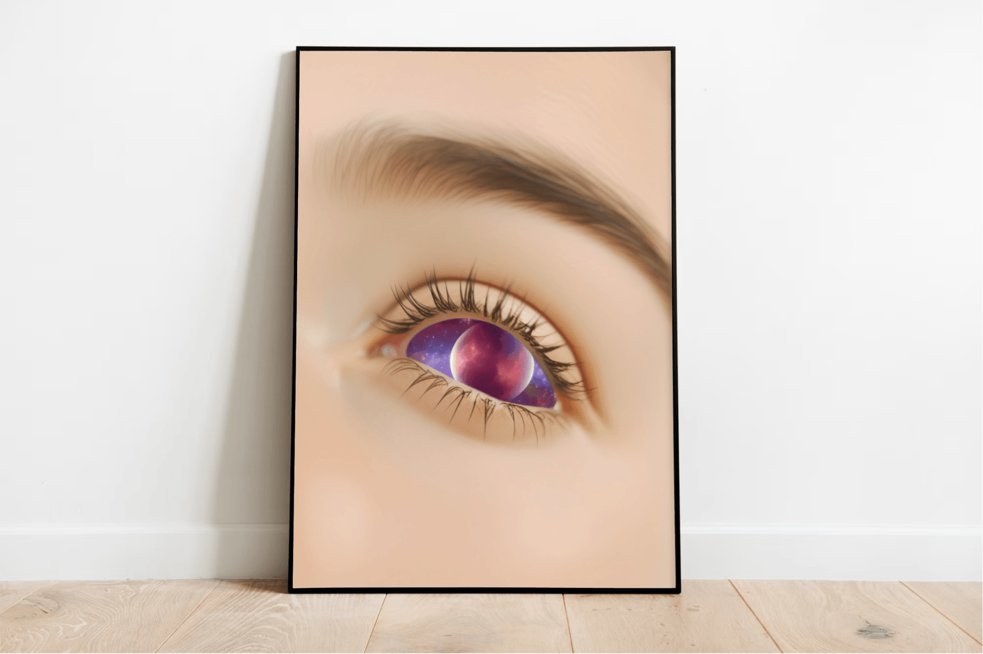 Eye in the Cosmos – Galaxy Eye Art Print - mezetto KEOLIX KEOLIX