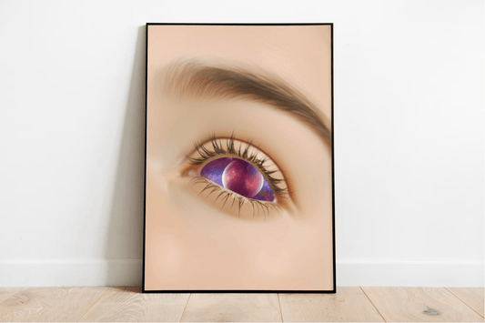 Eye in the Cosmos – Galaxy Eye Art Print - mezetto KEOLIX KEOLIX