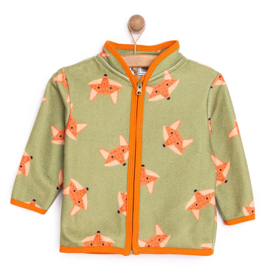 HelloBaby Basic Repeat Printed Fleece Cardigan - Printed