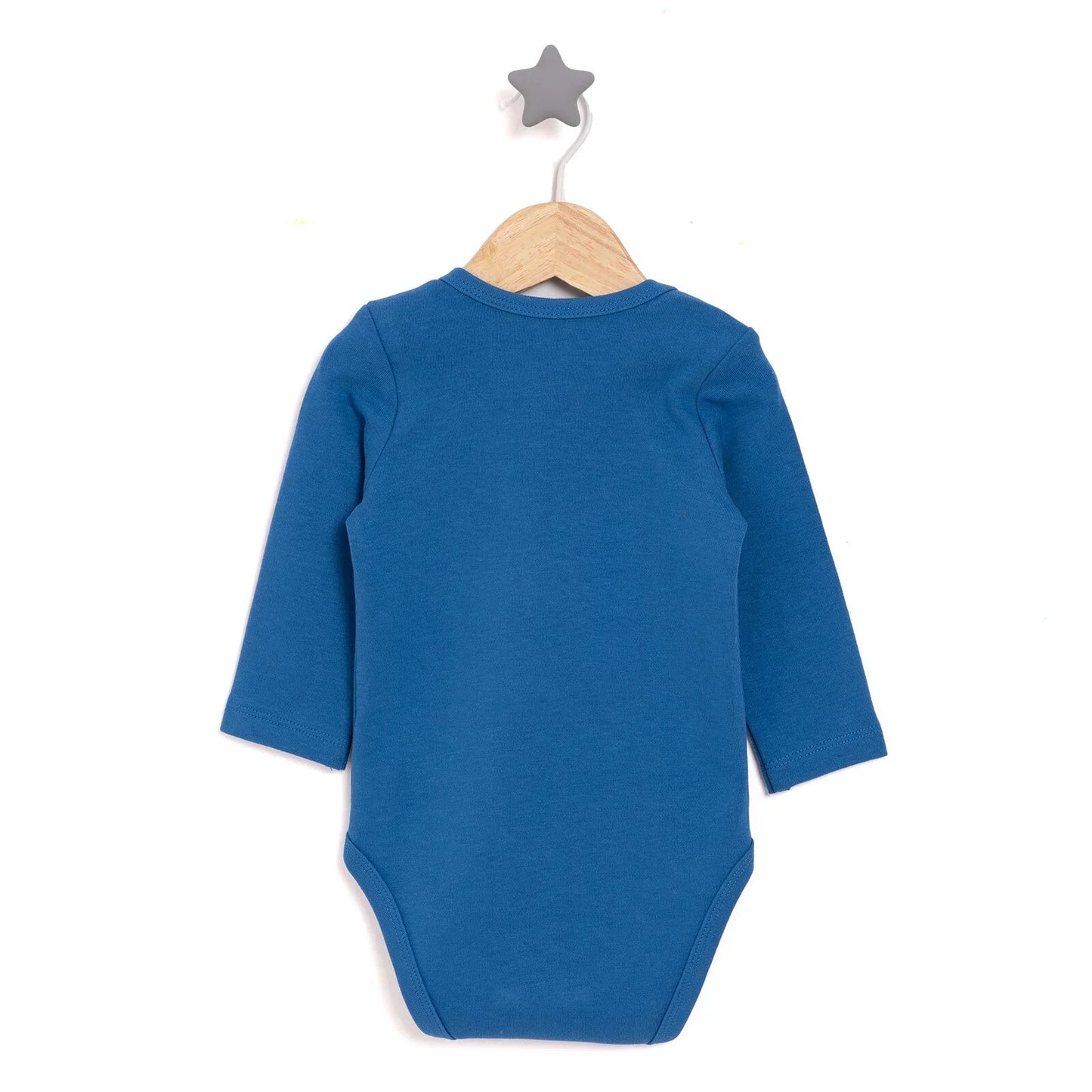 HelloBaby Boy Long Sleeve Bodysuit - Navy Blue