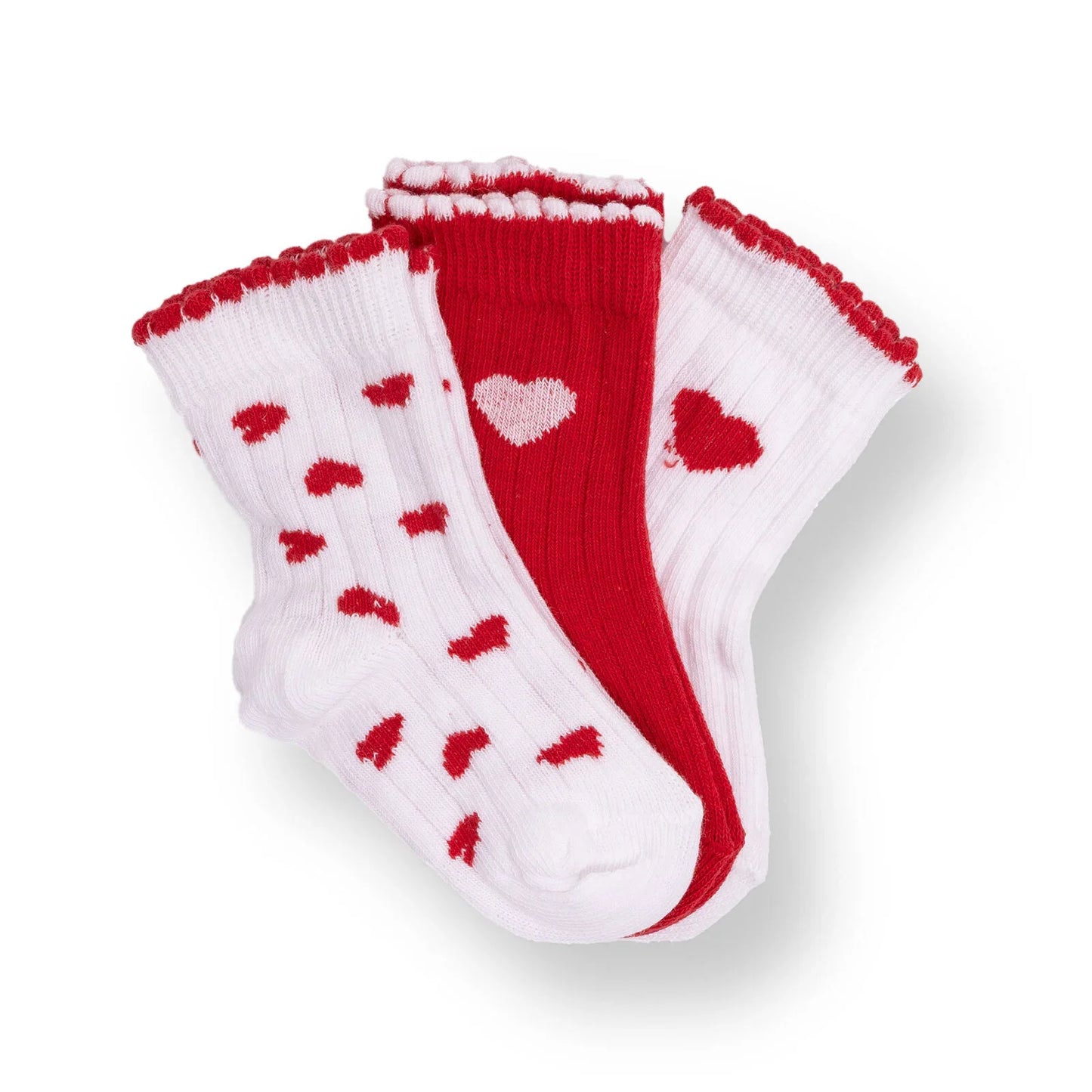 HelloBaby Ankle Socks 3 pcs - Red