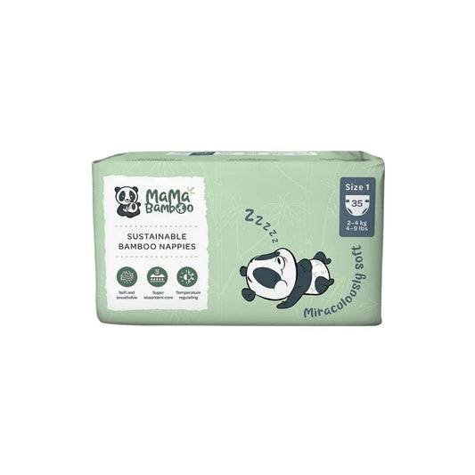 Mama Bamboo Sustainable Bamboo Size 1 - 35 nappies