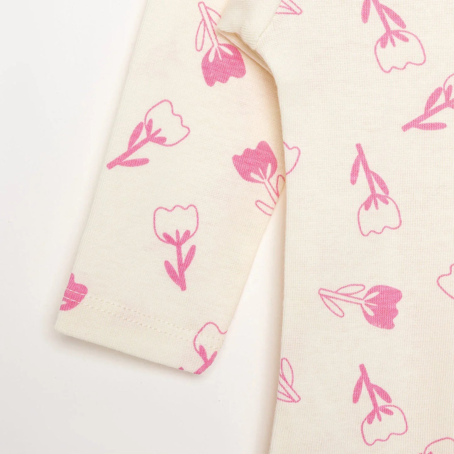 HelloBaby Baby Girl Long Sleeve Bodysuit 2pcs - Pink