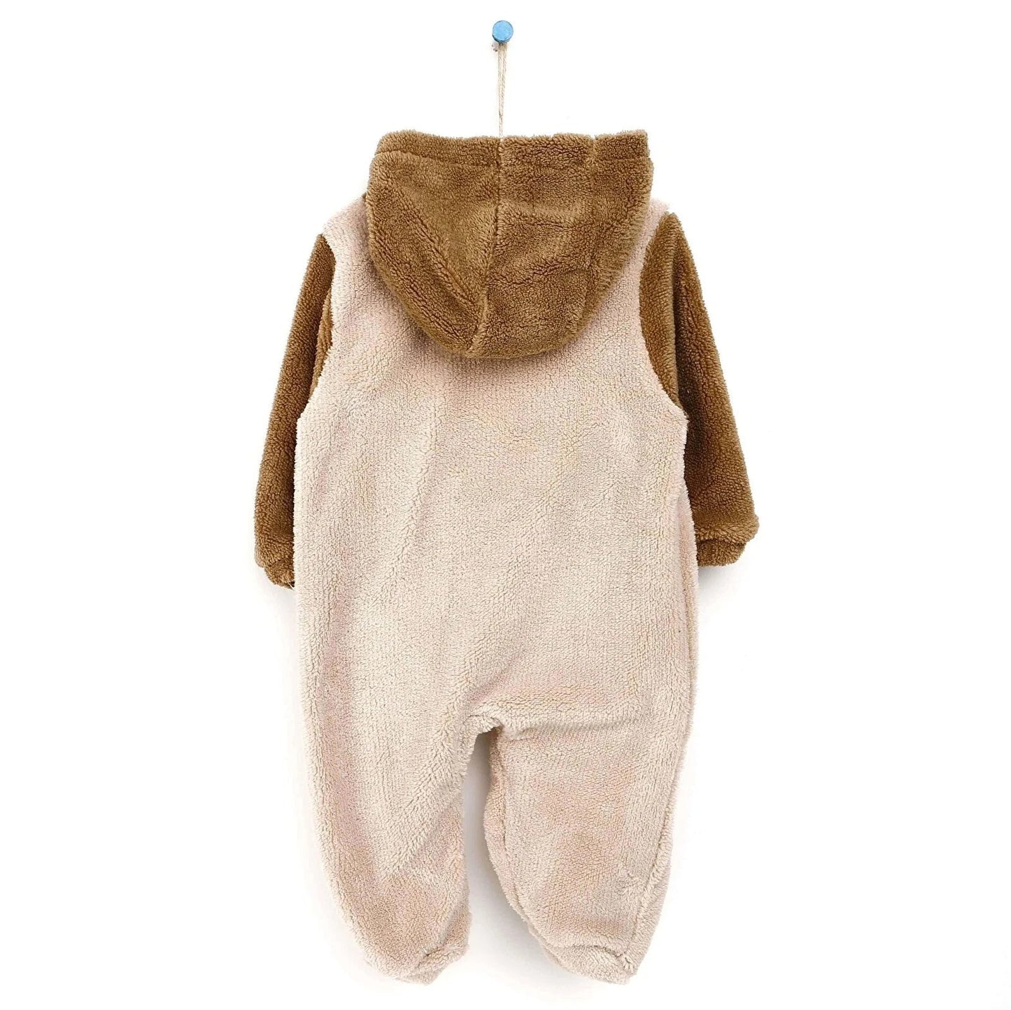 Midimod Newborn Baby Boy Cute Bear Welsoft Jumpsuit - Brown