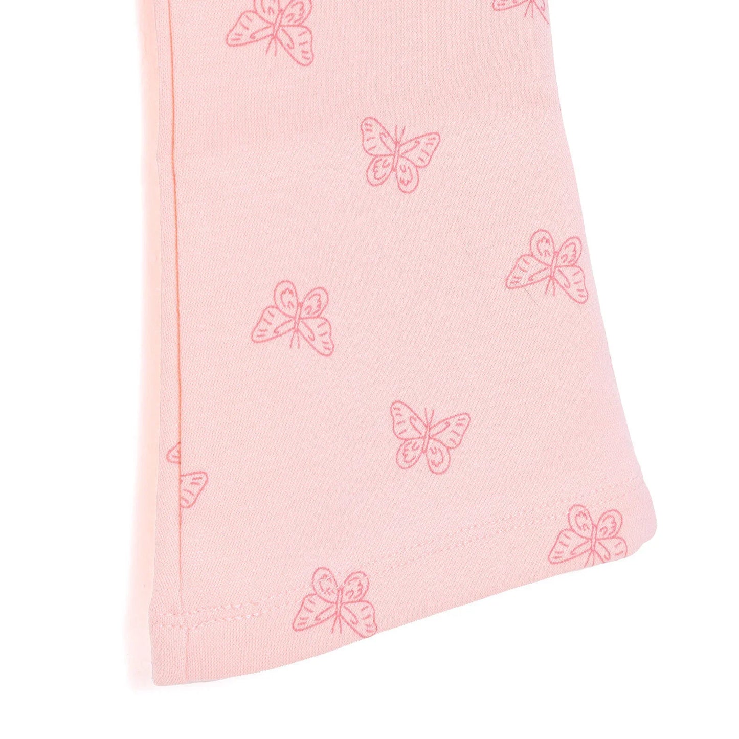HelloBaby Basic Girl Butterfly Patterns Leggings - Light Pink