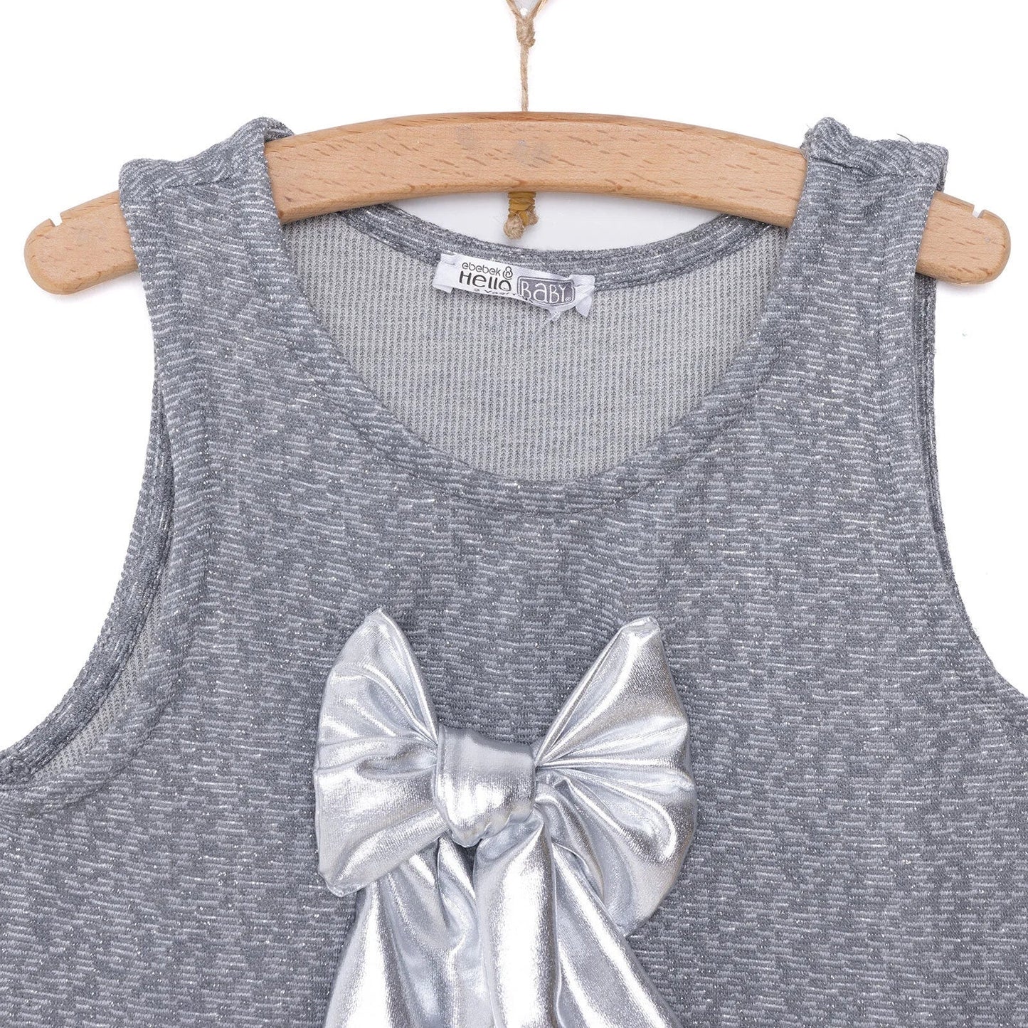 HelloBaby Metallic Girl Skirtall - Silver