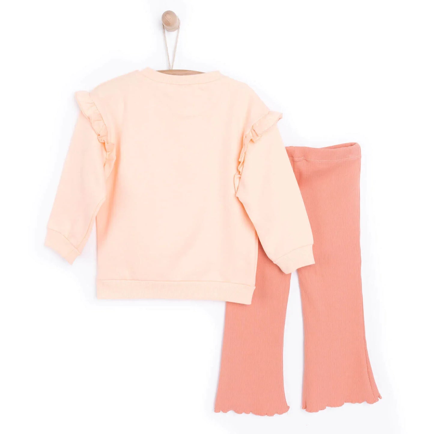 HelloBaby Sweatshirt Footless Bottom - Salmon