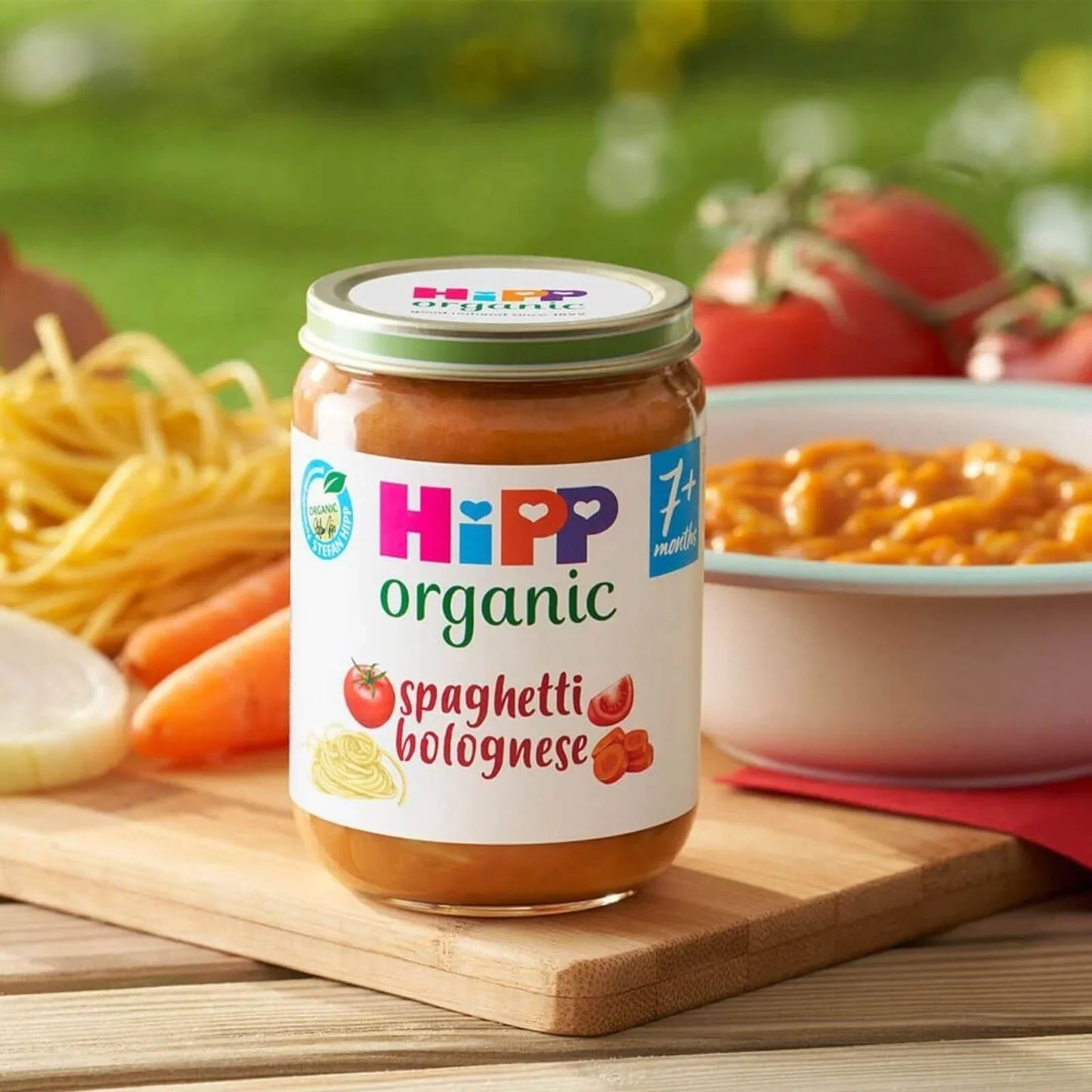 HiPP Organic Spaghetti Bolognese Baby Food Jar 7+ months 190g
