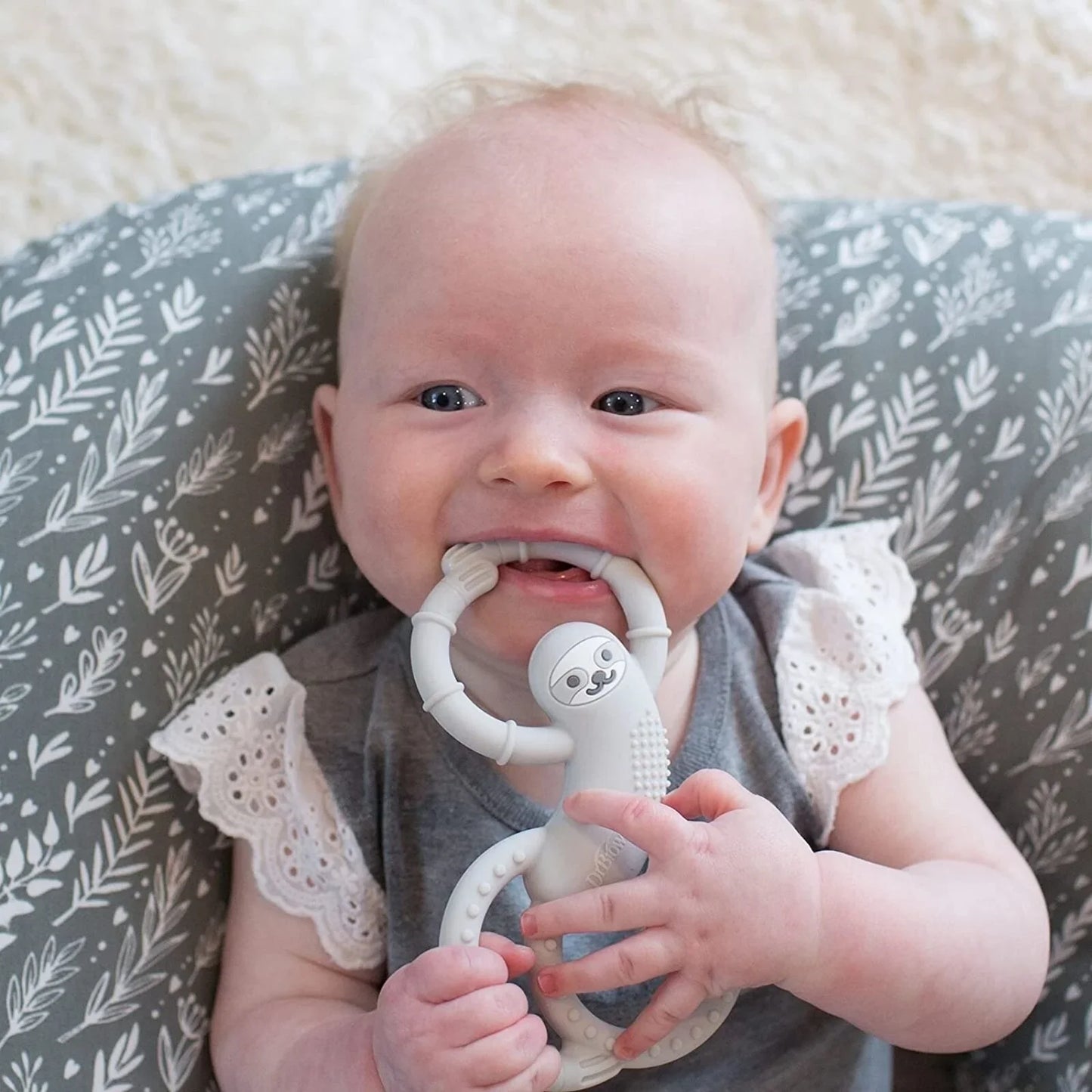 Dr. Brown's Sloth Long Limbed Teether 3+ months - Blue