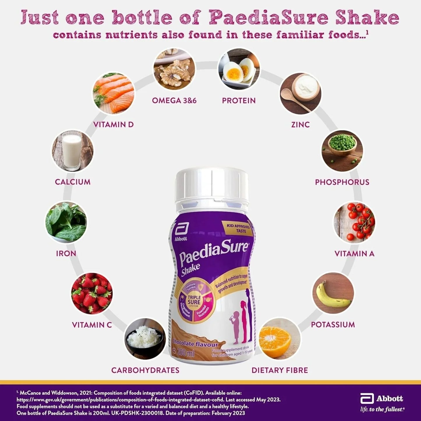 PaediaSure Shake Chocolate Flavoured 800ml (4x200ml)