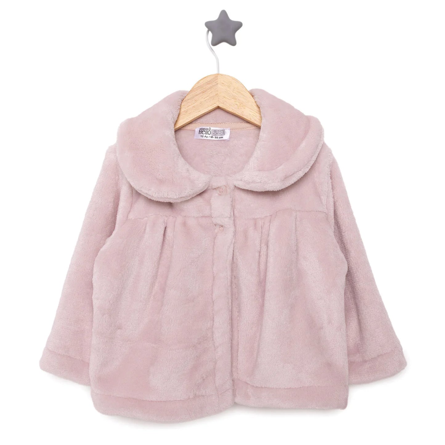HelloBaby Basic Girl Welsoft Cardigan - Powder