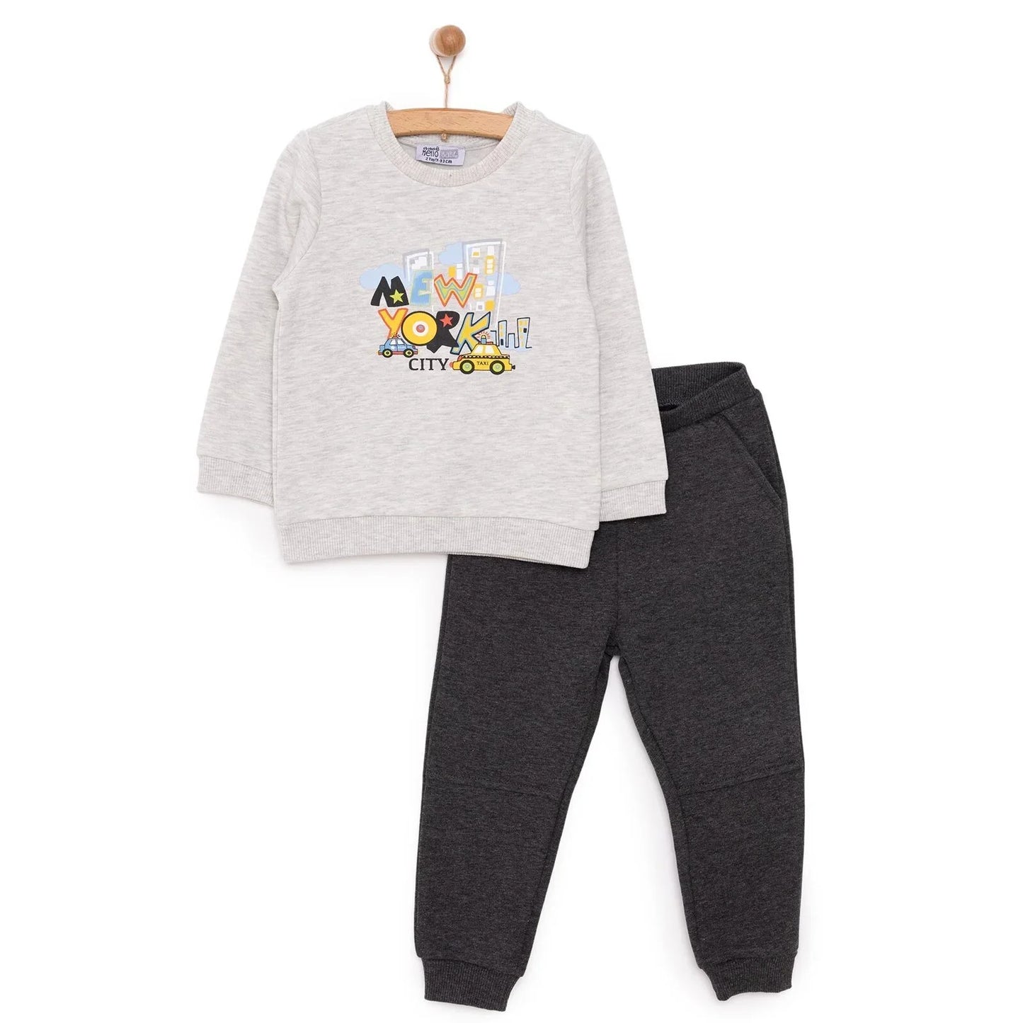 HelloBaby Basic Joggers - Anthracite melange