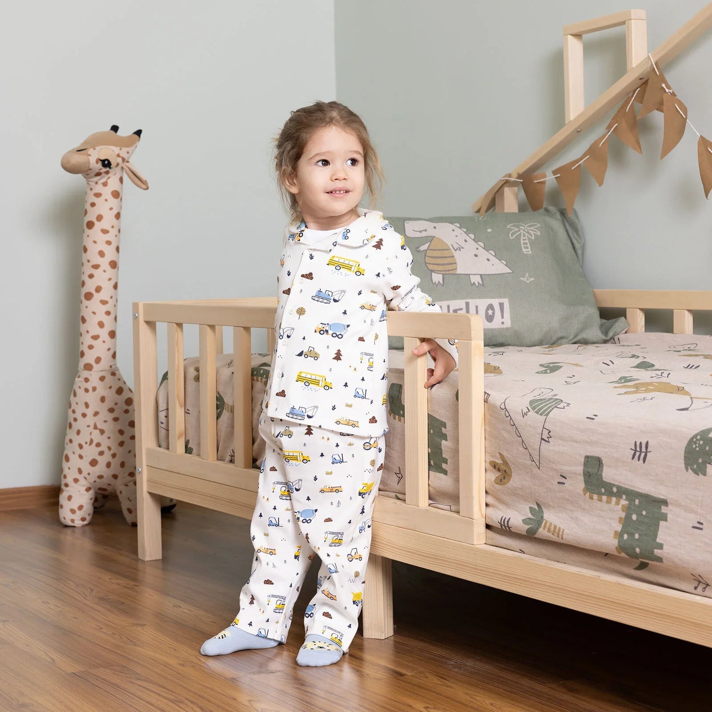 HelloBaby Boy Long Sleeve Pyjamas Set - White