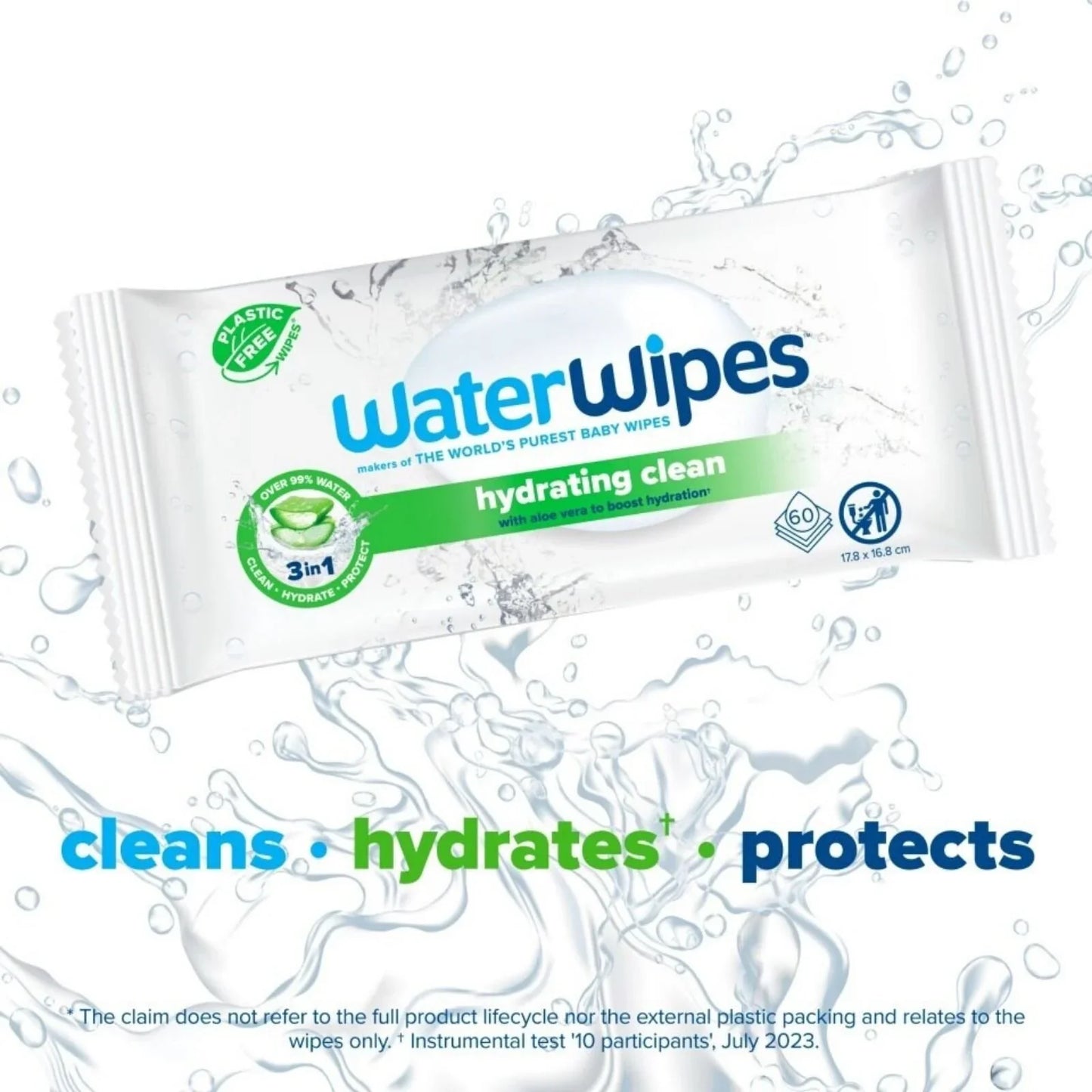 WaterWipes Hydrating Wipes 60 pcs