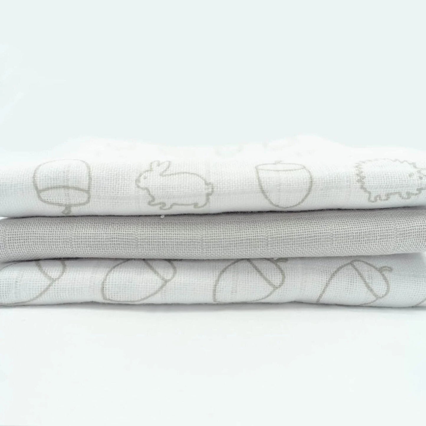 MuslinZ 12 Pack Muslin Squares 70x70cm - Woodland
