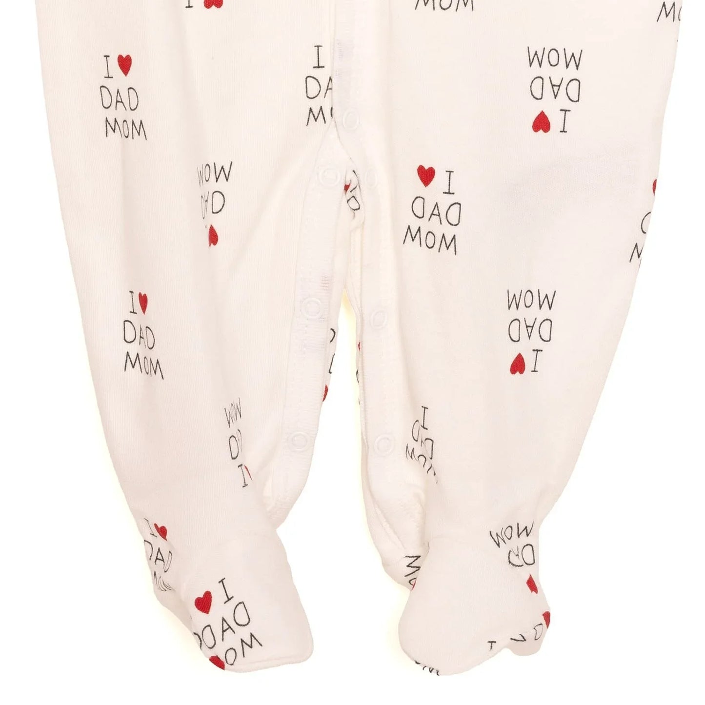 HelloBaby Newborn Baby Mom&Dad Jumpsuit - Ecru