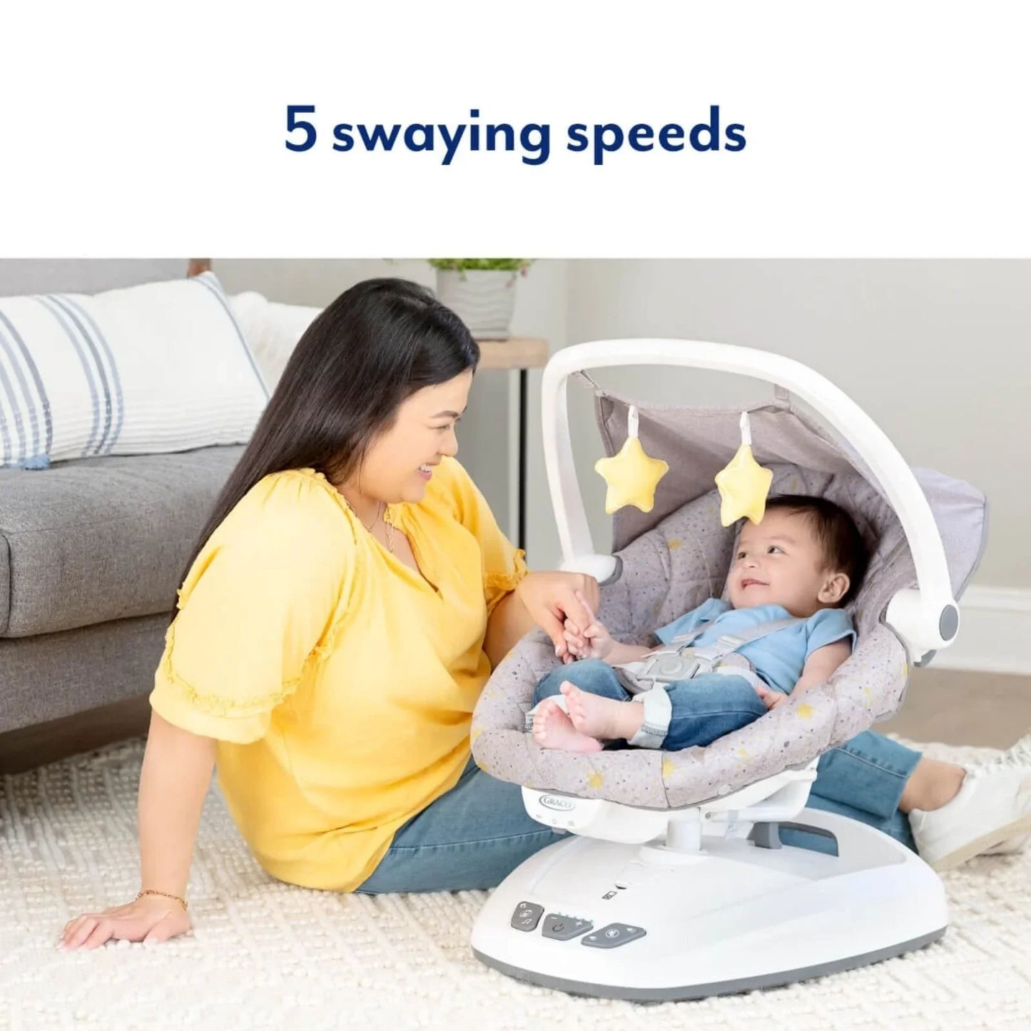 Graco Move with Me Soother with Canopy - Stargazer