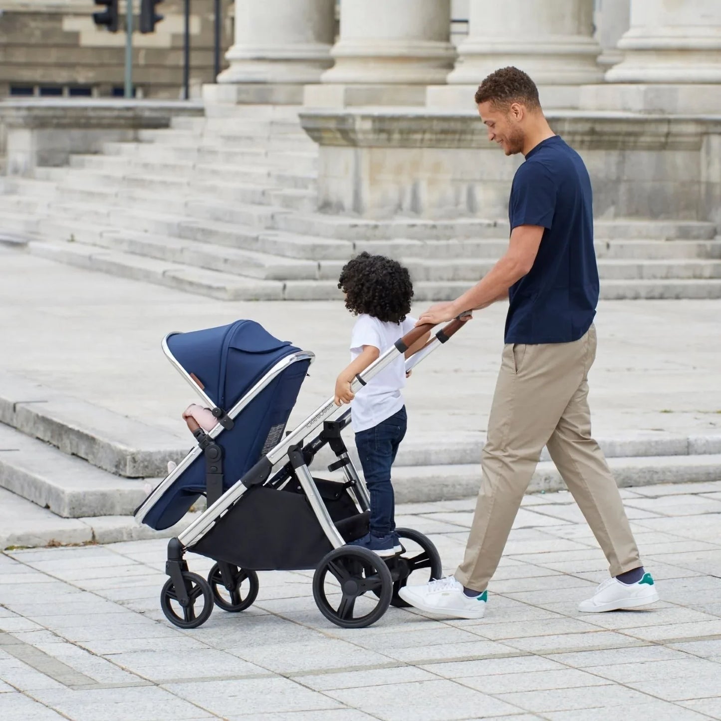 Ickle Bubba Eclipse 2in1 Carrycot&Pushchair MidBlue