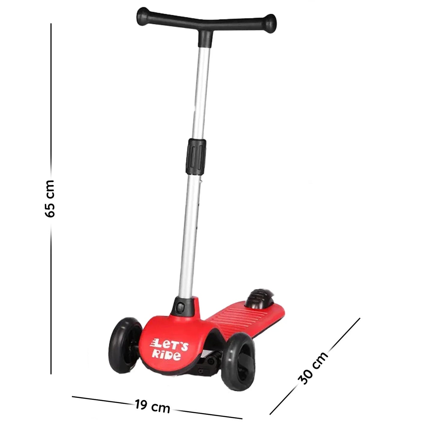 Let's Be Child Let's Ride 3 Wheels Scooter - Red