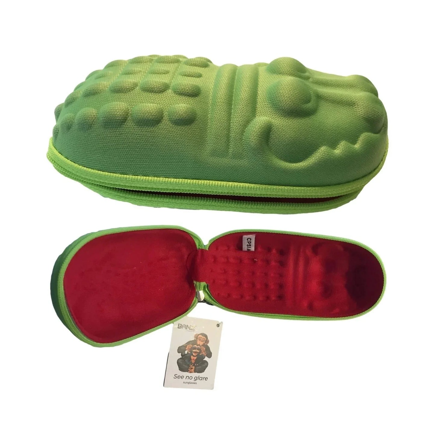 Baby Banz Carry Case for Sunglasses Green Crocodile